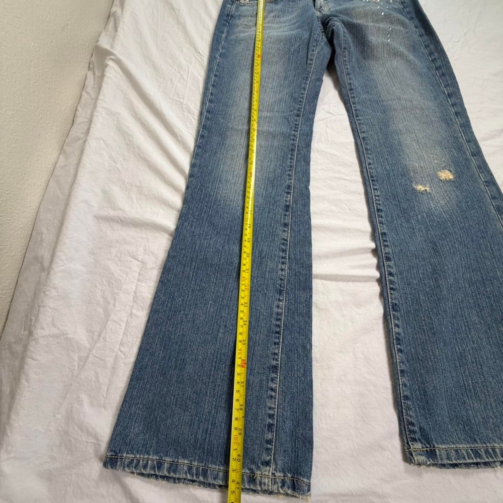Deadstock NWT Vintage y2k Hippie low rise flared jeans - Picture 7 of 7